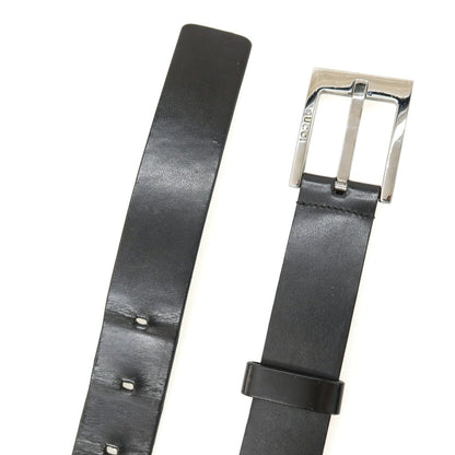 【中古】グッチ GUCCI レザー ベルト ブラックxシルバー【サイズ100/40】【 状態ランクC 】【 メンズ 】