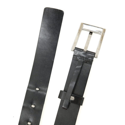 【中古】グッチ GUCCI レザー ベルト ブラックxシルバー【サイズ100/40】【 状態ランクC 】【 メンズ 】