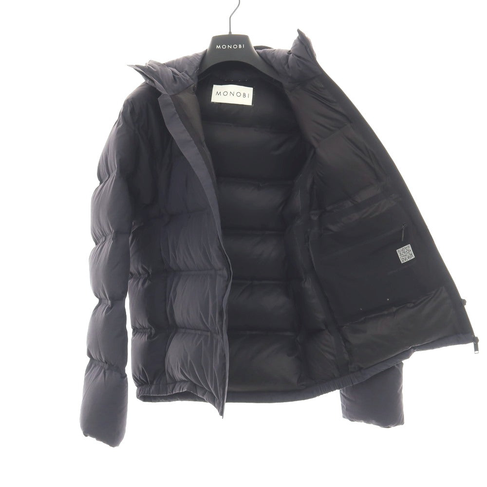 【中古】モノビ MONOBI DEFENSE DOWN JACKET フーデッド ダウンジャケット ネイビー【サイズS】【 状態ランクC 】【 メンズ 】
