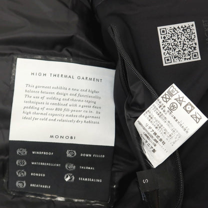 【中古】モノビ MONOBI DEFENSE DOWN JACKET フーデッド ダウンジャケット ネイビー【サイズS】【 状態ランクC 】【 メンズ 】