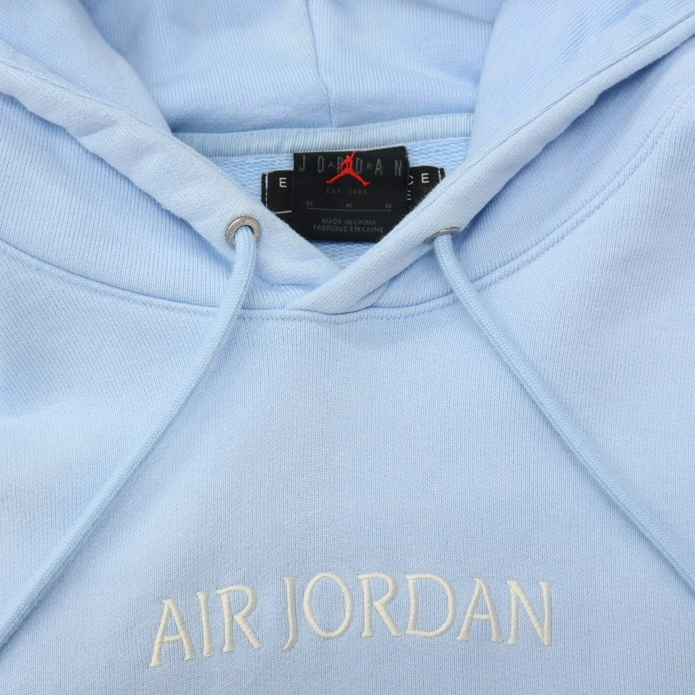 【中古】ナイキ NIKE AIR JORDAN コットン スウェット プルオーバー パーカー ライトブルー【サイズM】【 状態ランクD 】【 メンズ 】