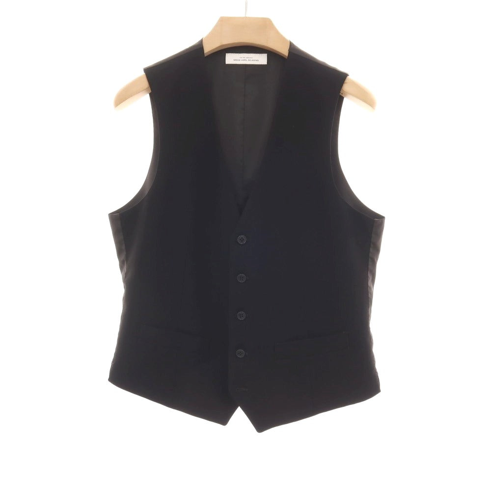 【中古】グリーンレーベルリラクシング green label relaxing ポリエステル 2つボタンスーツ ブラック【サイズL/L/XL】【 状態ランクB 】【 メンズ 】