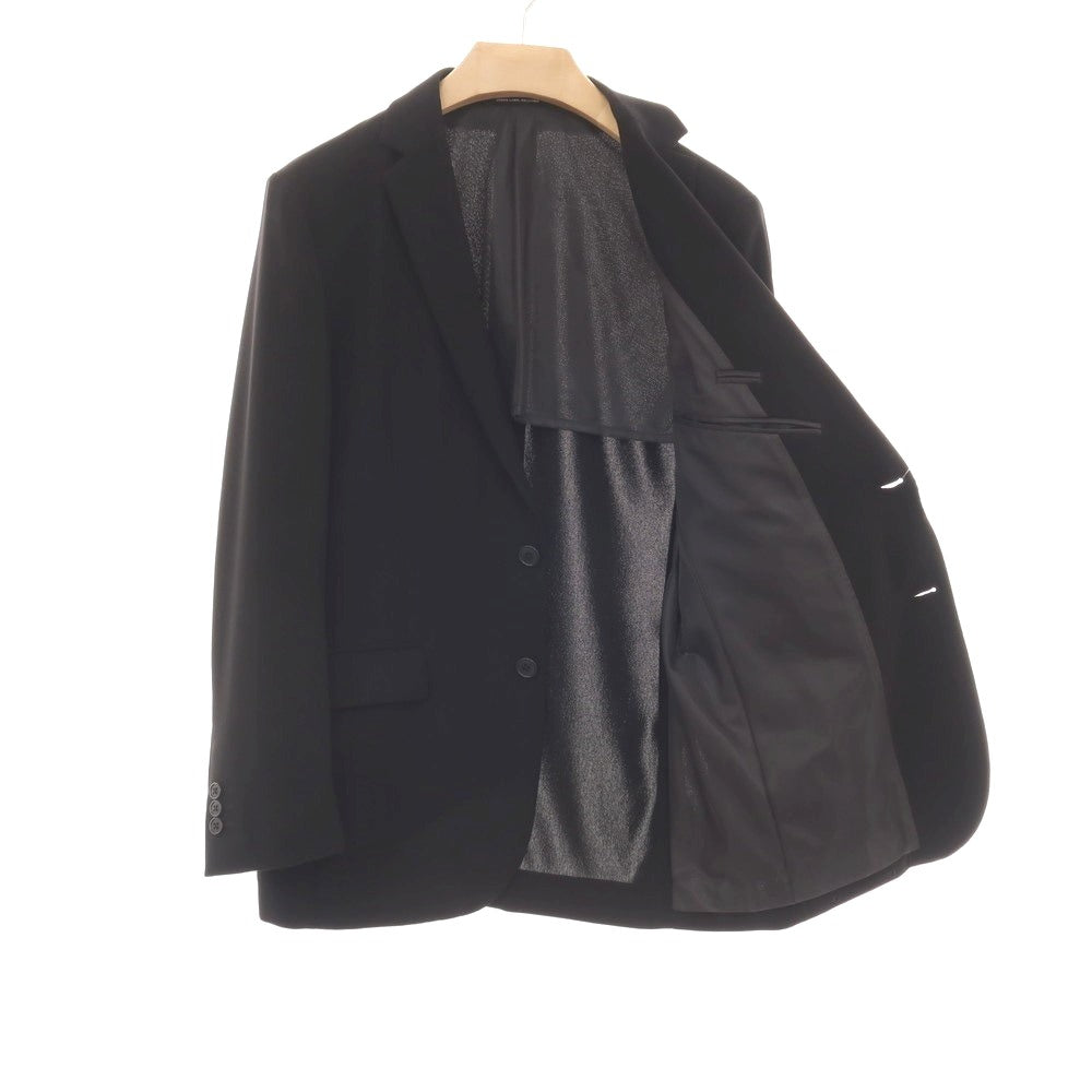 【中古】グリーンレーベルリラクシング green label relaxing ポリエステル 2つボタンスーツ ブラック【サイズL/L/XL】【 状態ランクB 】【 メンズ 】