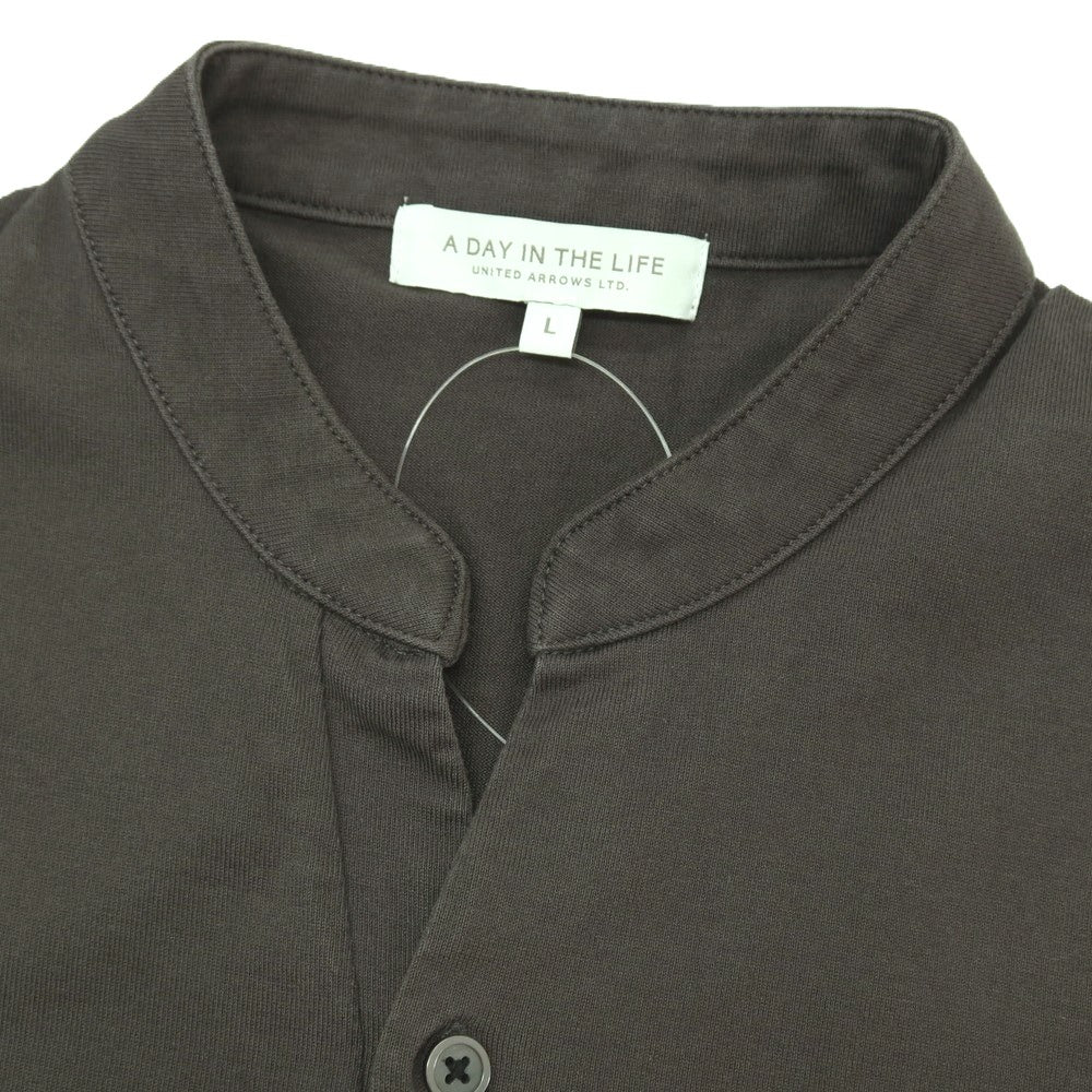 【中古】ア デイ イン ザ ライフ ユナイテッドアローズ a day in the life united arrows コットン 半袖Ｔシャツ ダークグレー【サイズL】【 状態ランクB 】【 メンズ 】