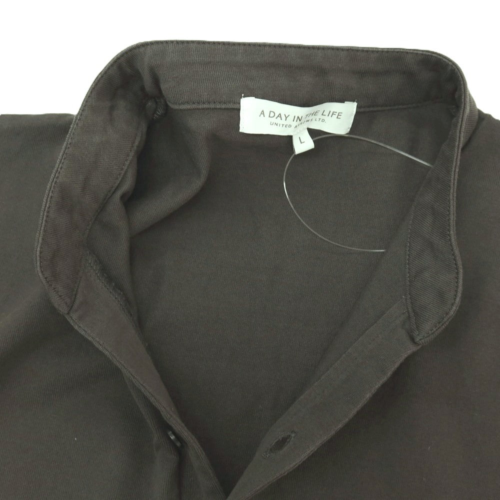 【中古】ア デイ イン ザ ライフ ユナイテッドアローズ a day in the life united arrows コットン 半袖Ｔシャツ ダークグレー【サイズL】【 状態ランクB 】【 メンズ 】