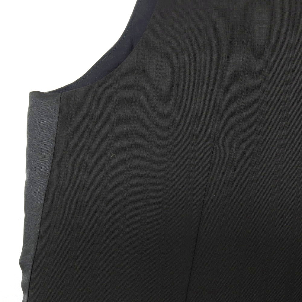 【中古】コムサイズム COMME CA ISM ポリエステルポリウレタン シャドウストライプ ドレス系ジレ ベスト ブラック【サイズ表記なし（S位）】【 状態ランクB 】【 メンズ 】