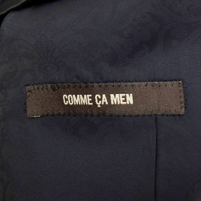 【中古】コムサイズム COMME CA ISM ポリエステルポリウレタン シャドウストライプ ドレス系ジレ ベスト ブラック【サイズ表記なし（S位）】【 状態ランクB 】【 メンズ 】