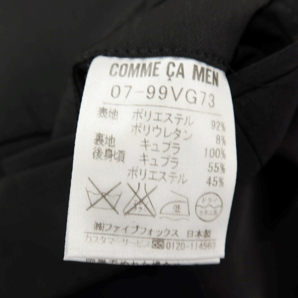 【中古】コムサイズム COMME CA ISM ポリエステルポリウレタン シャドウストライプ ドレス系ジレ ベスト ブラック【サイズ表記なし（S位）】【 状態ランクB 】【 メンズ 】