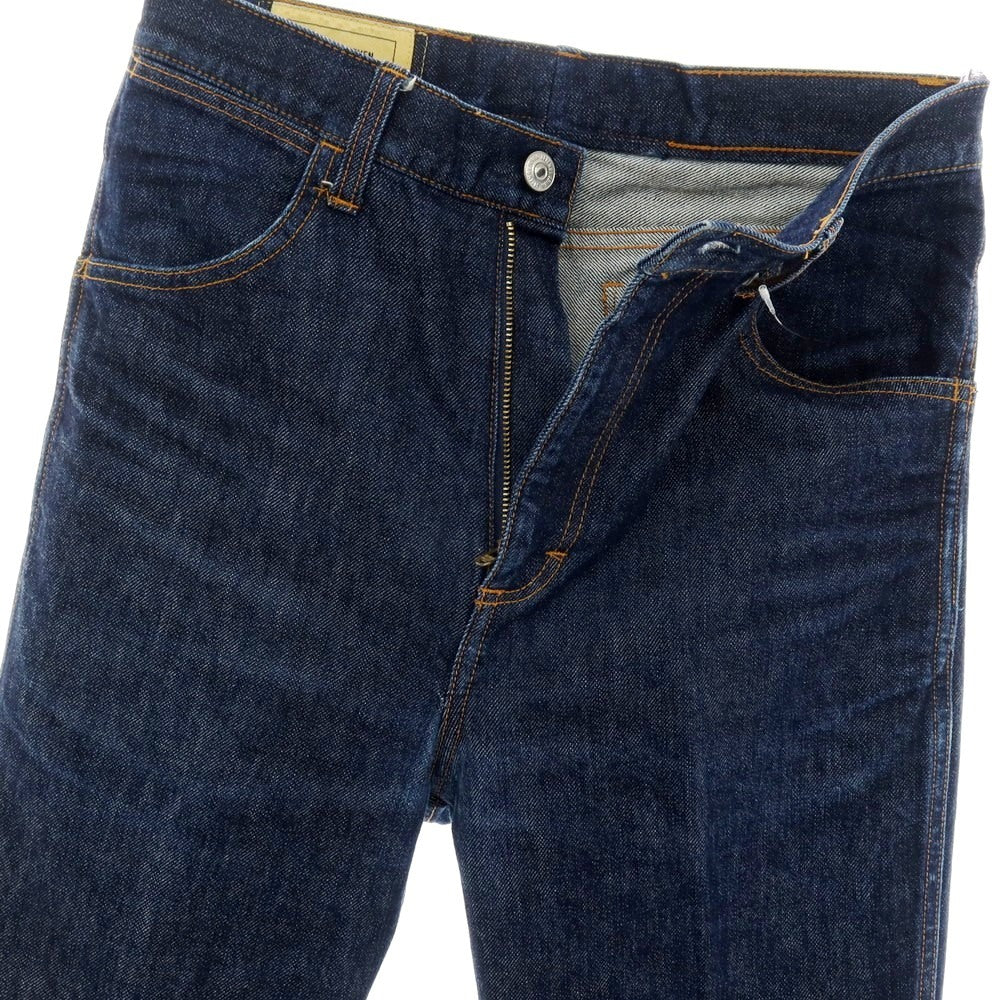 【中古】セブン バイ セブン SEVEN BY SEVEN コットン セミフレアシルエット デニムパンツ ジーンズ ネイビー【サイズM】【 状態ランクC 】【 メンズ 】