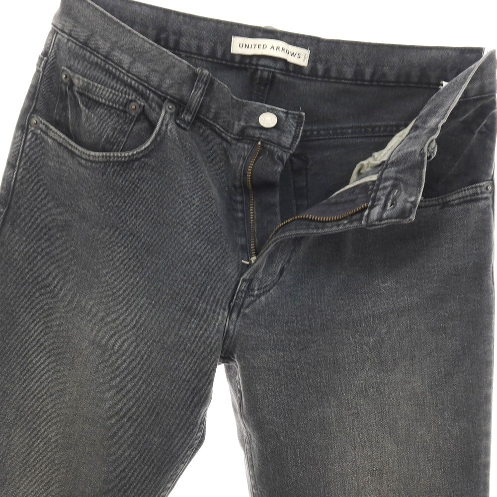 【中古】ユナイテッドアローズ UNITED ARROWS ストレッチ コットン デニムパンツ ジーンズ グレーブラック【サイズM】【 状態ランクC 】【 メンズ 】