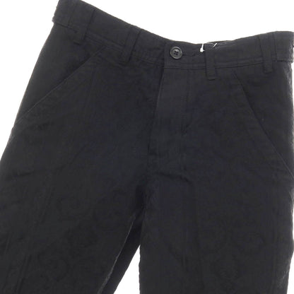 【中古】ブラックコムデギャルソン BLACK COMME des GARCONS ポリエステル 更紗 ジャカード カジュアルスラックスパンツ ブラック【サイズXXS】【 状態ランクB 】【 ユニセックス 】