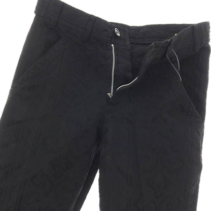【中古】ブラックコムデギャルソン BLACK COMME des GARCONS ポリエステル 更紗 ジャカード カジュアルスラックスパンツ ブラック【サイズXXS】【 状態ランクB 】【 ユニセックス 】