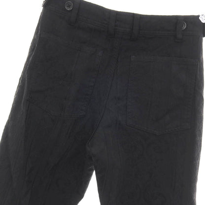 【中古】ブラックコムデギャルソン BLACK COMME des GARCONS ポリエステル 更紗 ジャカード カジュアルスラックスパンツ ブラック【サイズXXS】【 状態ランクB 】【 ユニセックス 】
