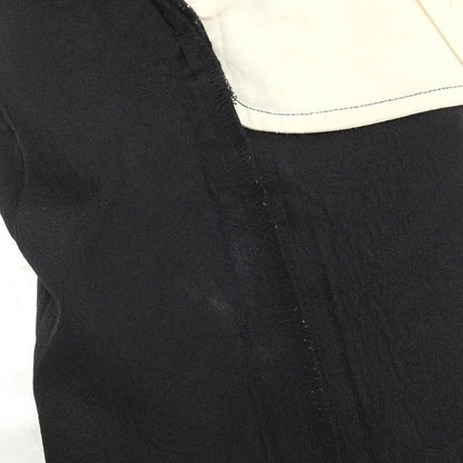 【中古】ブラックコムデギャルソン BLACK COMME des GARCONS ポリエステル 更紗 ジャカード カジュアルスラックスパンツ ブラック【サイズXXS】【 状態ランクB 】【 ユニセックス 】