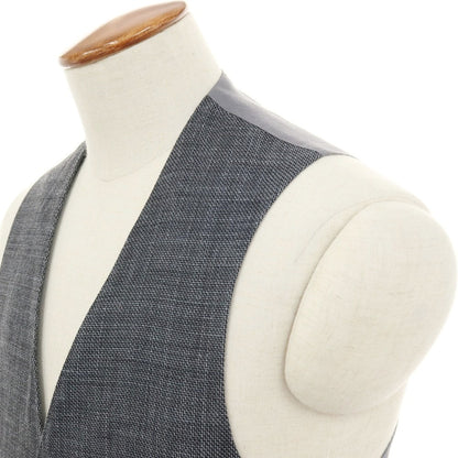 【中古】リングヂャケット RING JACKET ウールリネンシルク ドレス系ジレ ベスト グレー系【サイズ46】【 状態ランクB 】【 メンズ 】