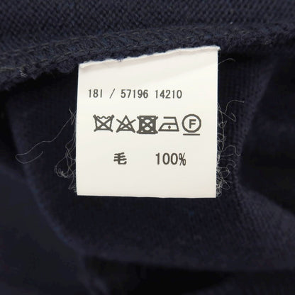 【中古】グランサッソ GRAN SASSO ウール ジレ型 ニットベスト ネイビー【サイズ48】【 状態ランクB 】【 メンズ 】