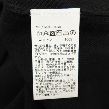 【中古】グランサッソ GRAN SASSO コットン ヘンリーネック プルオーバーニット ブラック【サイズ48】【 状態ランクA 】【 メンズ 】