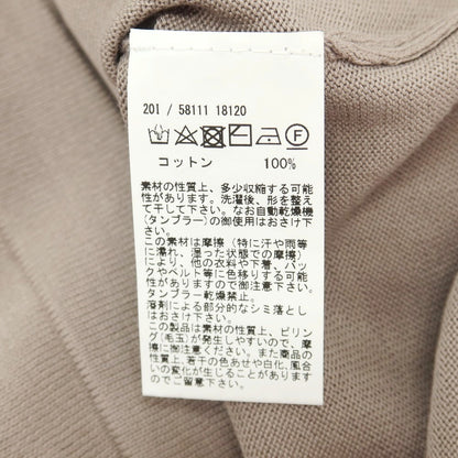 【中古】グランサッソ GRAN SASSO コットン ヘンリーネック プルオーバーニット ベージュ【サイズ46】【 状態ランクA 】【 メンズ 】