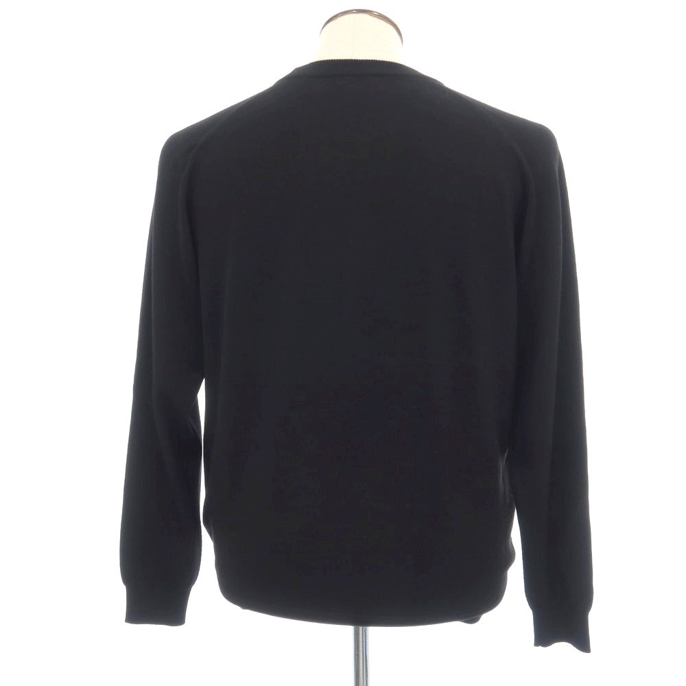 【中古】ビューティアンドユースユナイテッドアローズ BEAUTY&amp;YOUTH UNITED ARROWS ウール クルーネック プルオーバーニット ブラック【サイズL】【 状態ランクA 】【 メンズ 】