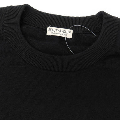 【中古】ビューティアンドユースユナイテッドアローズ BEAUTY&amp;YOUTH UNITED ARROWS ウール クルーネック プルオーバーニット ブラック【サイズL】【 状態ランクA 】【 メンズ 】