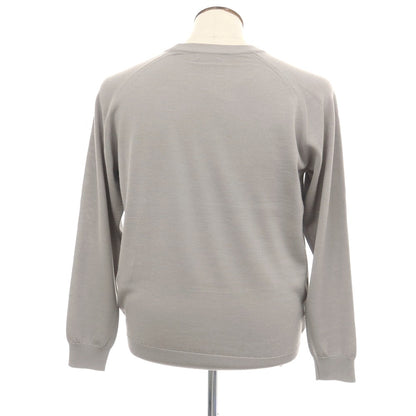 【中古】ビューティアンドユースユナイテッドアローズ BEAUTY&amp;YOUTH UNITED ARROWS ウール クルーネック プルオーバーニット グレー【サイズL】【 状態ランクA 】【 メンズ 】