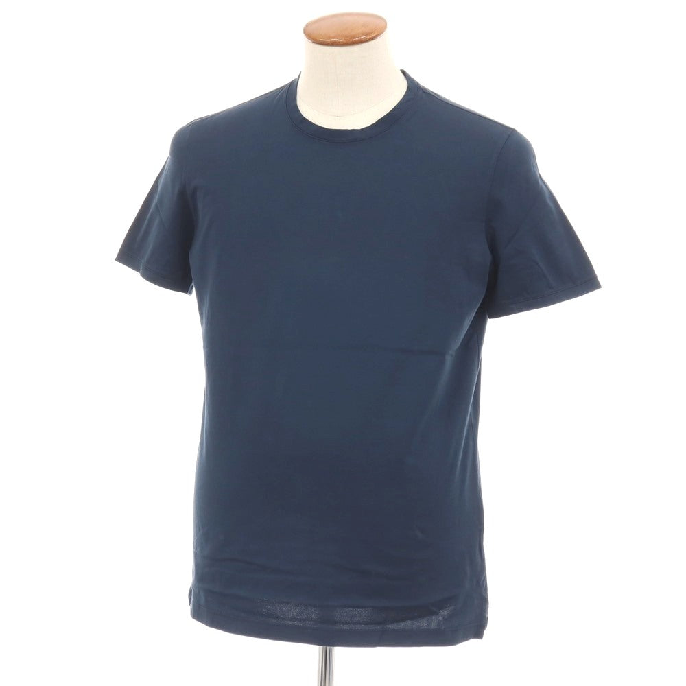 【中古】ジレリブルーニ Girelli Bruni コットン クルーネック 半袖Ｔシャツ ネイビー【サイズ48】【 状態ランクB 】【 メンズ 】