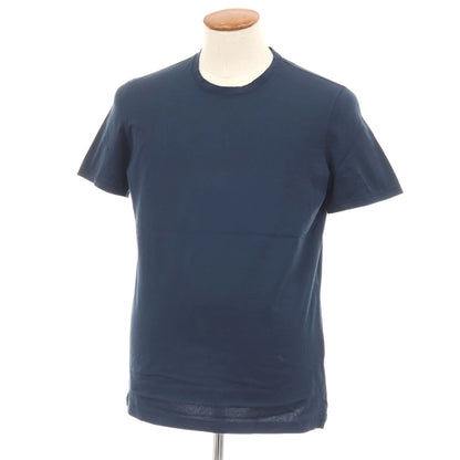 【中古】ジレリブルーニ Girelli Bruni コットン クルーネック 半袖Ｔシャツ ネイビー【サイズ48】【 状態ランクB 】【 メンズ 】