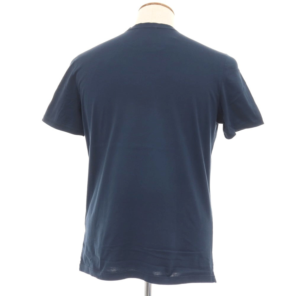 【中古】ジレリブルーニ Girelli Bruni コットン クルーネック 半袖Ｔシャツ ネイビー【サイズ48】【 状態ランクB 】【 メンズ 】