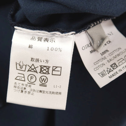 【中古】ジレリブルーニ Girelli Bruni コットン クルーネック 半袖Ｔシャツ ネイビー【サイズ48】【 状態ランクB 】【 メンズ 】