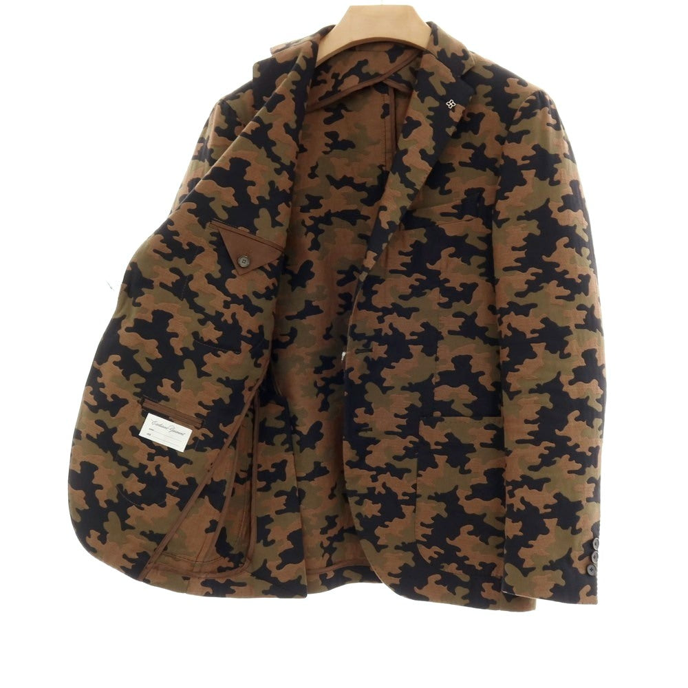 中古】タリアトーレ TAGLIATORE コットンシルク カモフラージュ 2B