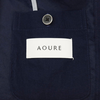 【中古】アウール AOURE ストレッチ ナイロン 2B カジュアルジャケット ネイビー【サイズM】【 状態ランクB 】【 メンズ 】