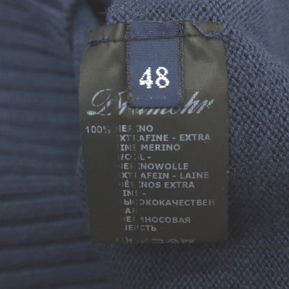 【中古】ドルモア DRUMOHR ウール クルーネック プルオーバーニット ネイビー【サイズ48】【 状態ランクB 】【 メンズ 】