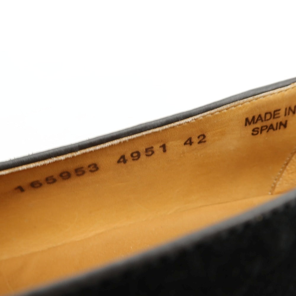 【中古】バーウィック BERWICK 4951 スエード ローファー ブラック【サイズ42】【 状態ランクB 】【 メンズ 】