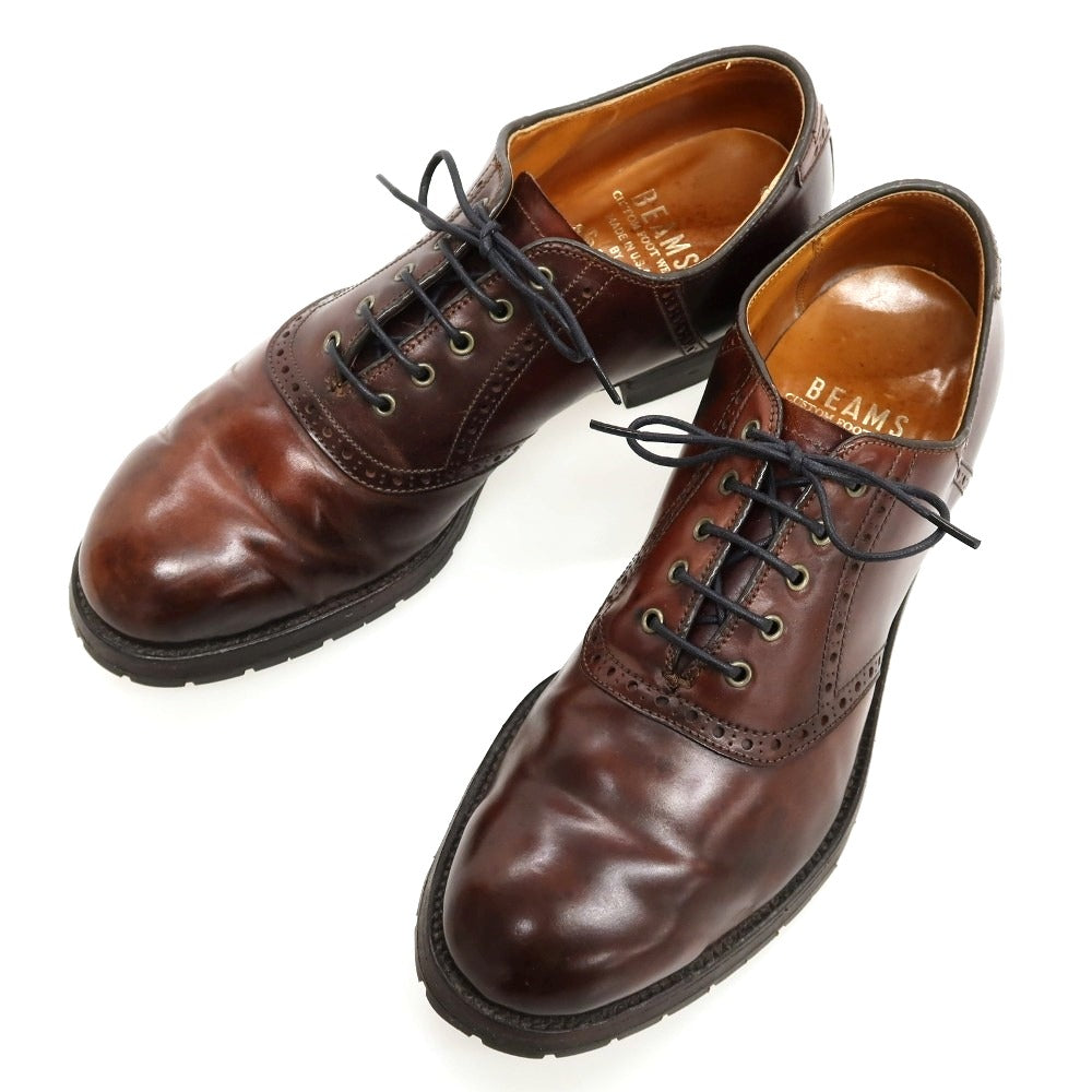 【中古】オールデン ALDEN ×BEAMS 9970 コードバン ドレスシューズ ブラウン【サイズ7 Ｄ】【 状態ランクC 】【 メンズ 】
