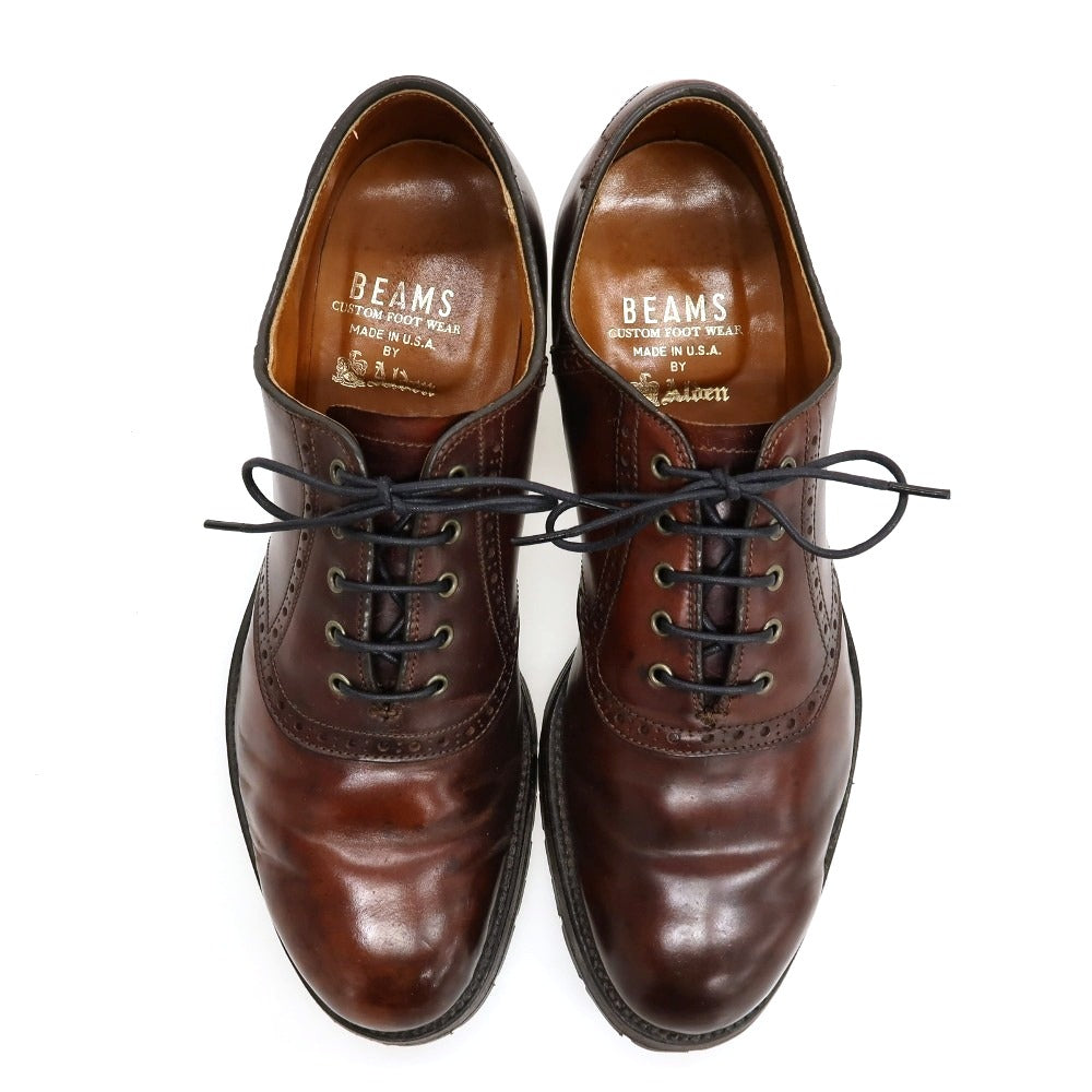 【中古】オールデン ALDEN ×BEAMS 9970 コードバン ドレスシューズ ブラウン【サイズ7 Ｄ】【 状態ランクC 】【 メンズ 】
