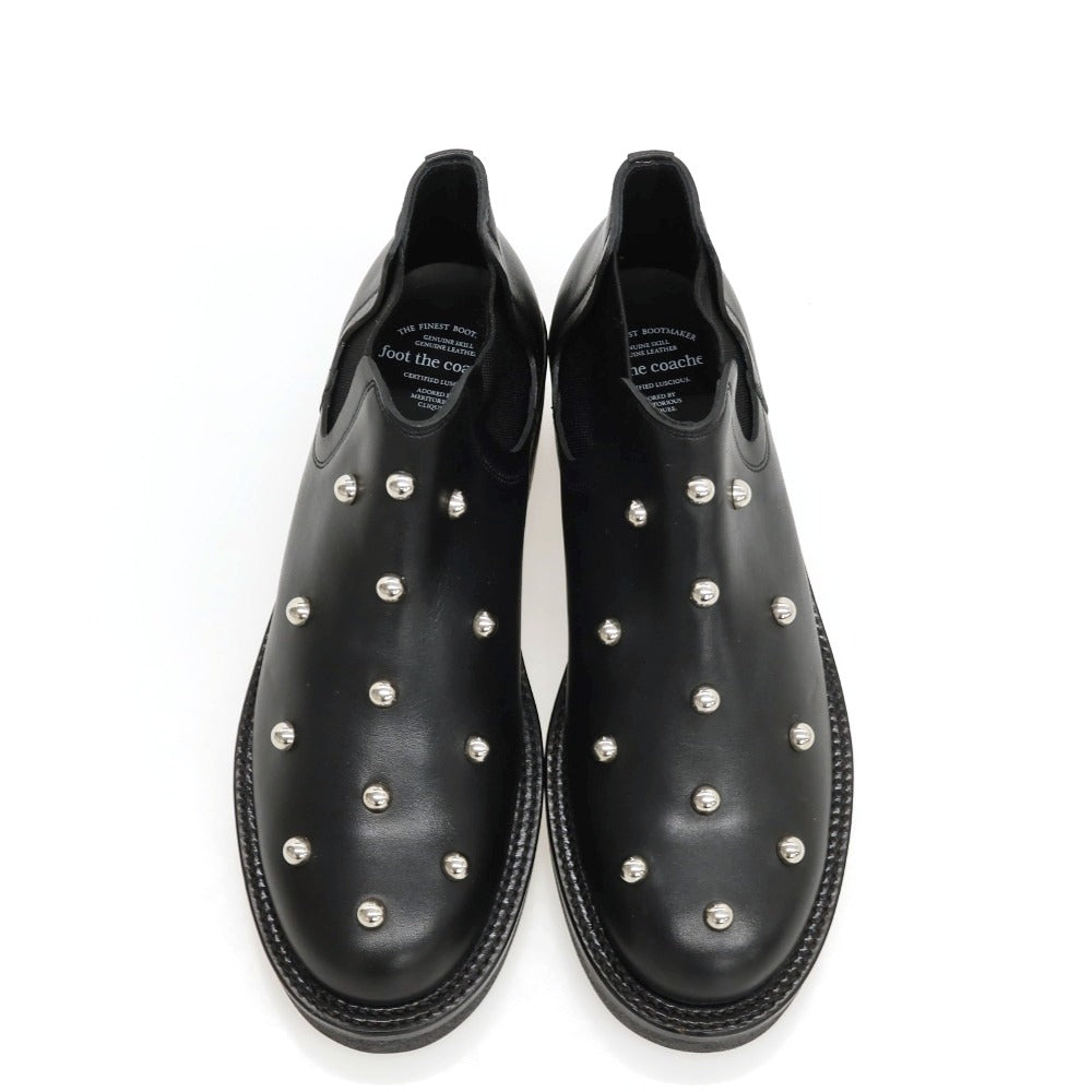 【中古】【未使用】フットザコーチャー foot the coacher レザー ブーツ ブラック【サイズ6.5位】【 状態ランクS 】【 メンズ 】