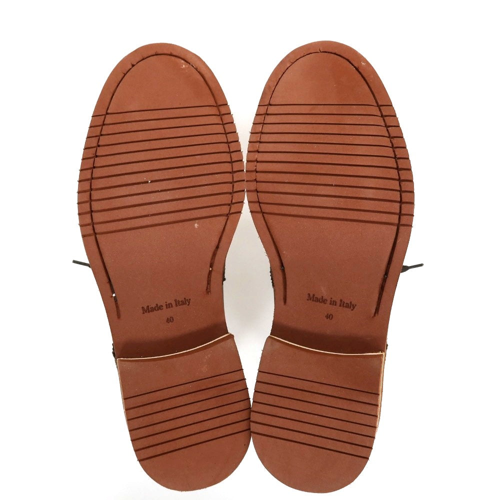 【中古】【未使用】イルカンパゴ IL CAMPAGO レザー ドレスシューズ ブラウン【サイズ40】【 状態ランクS 】【 メンズ 】