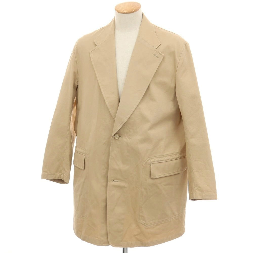 【中古】リバーバレイト REVERBERATE ツイルコットン チェスターフィールドコート ベージュ【サイズ38】【 状態ランクB 】【 メンズ 】