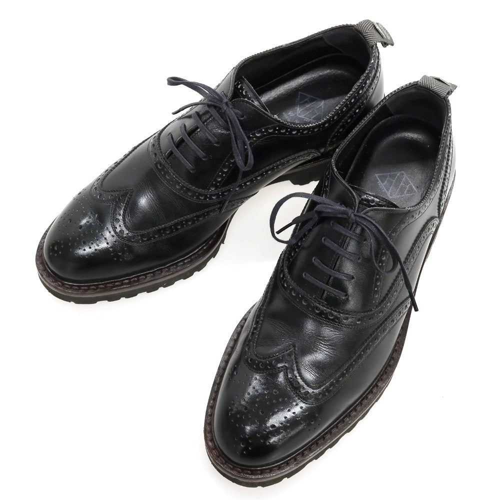 【中古】ダブルエイチ WH レザー ドレスシューズ ブラック【サイズ7】【 状態ランクC 】【 メンズ 】