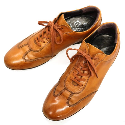 【中古】オーツカ OTSUKA レザー スニーカー キャメルブラウン【サイズ24.5】【 状態ランクC 】【 メンズ 】