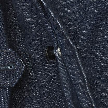 【中古】アクアスキュータム Aquascutum コットン デニム トレンチコート ネイビー【サイズ36】【 状態ランクB 】【 メンズ 】