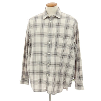 【中古】エスエスズィー SSZ 2026年春夏 ZUKA SHIRT コットン チェック カジュアルシャツ グレー【サイズM】【 状態ランクB 】【 メンズ 】