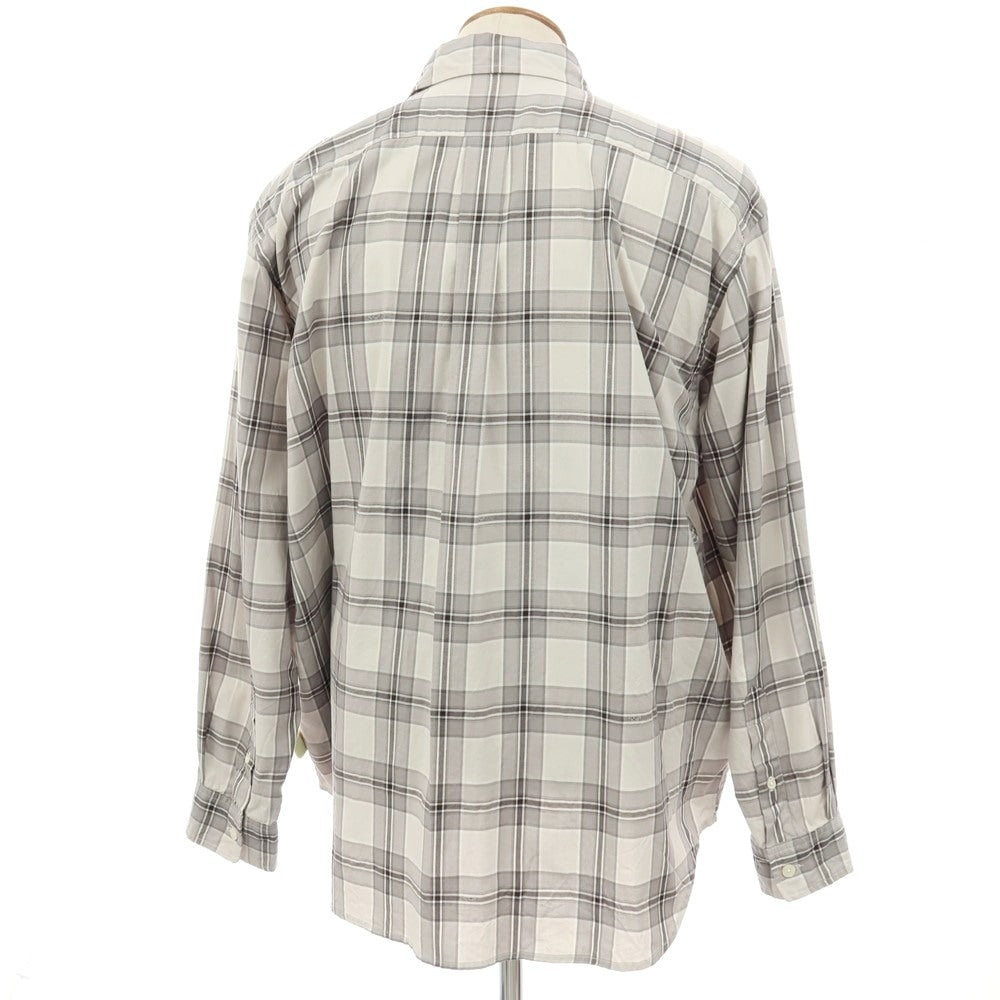 【中古】エスエスズィー SSZ 2026年春夏 ZUKA SHIRT コットン チェック カジュアルシャツ グレー【サイズM】【 状態ランクB 】【 メンズ 】