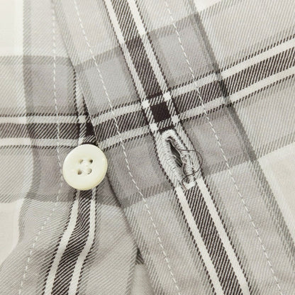 【中古】エスエスズィー SSZ 2026年春夏 ZUKA SHIRT コットン チェック カジュアルシャツ グレー【サイズM】【 状態ランクB 】【 メンズ 】