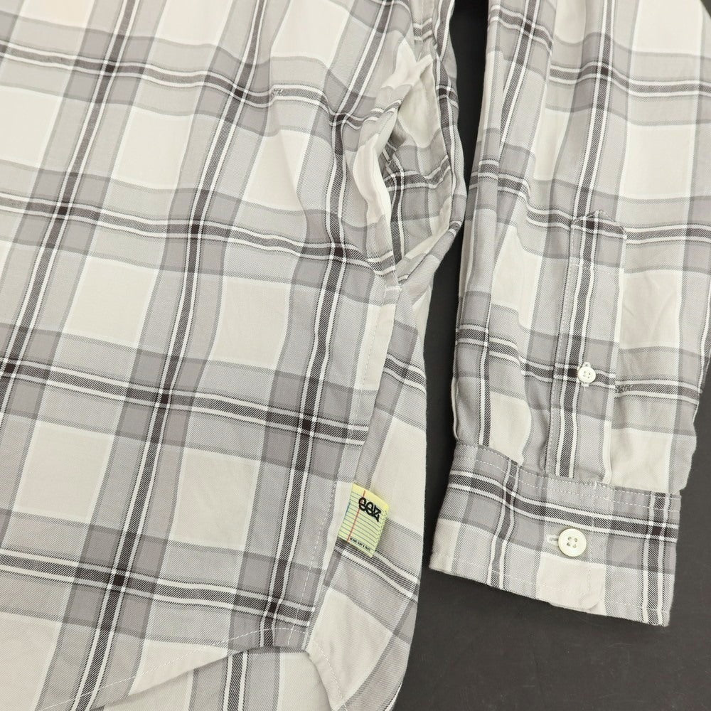 【中古】エスエスズィー SSZ 2026年春夏 ZUKA SHIRT コットン チェック カジュアルシャツ グレー【サイズM】【 状態ランクB 】【 メンズ 】
