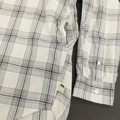 【中古】エスエスズィー SSZ 2026年春夏 ZUKA SHIRT コットン チェック カジュアルシャツ グレー【サイズM】【 状態ランクB 】【 メンズ 】