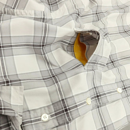 【中古】エスエスズィー SSZ 2026年春夏 ZUKA SHIRT コットン チェック カジュアルシャツ グレー【サイズM】【 状態ランクB 】【 メンズ 】