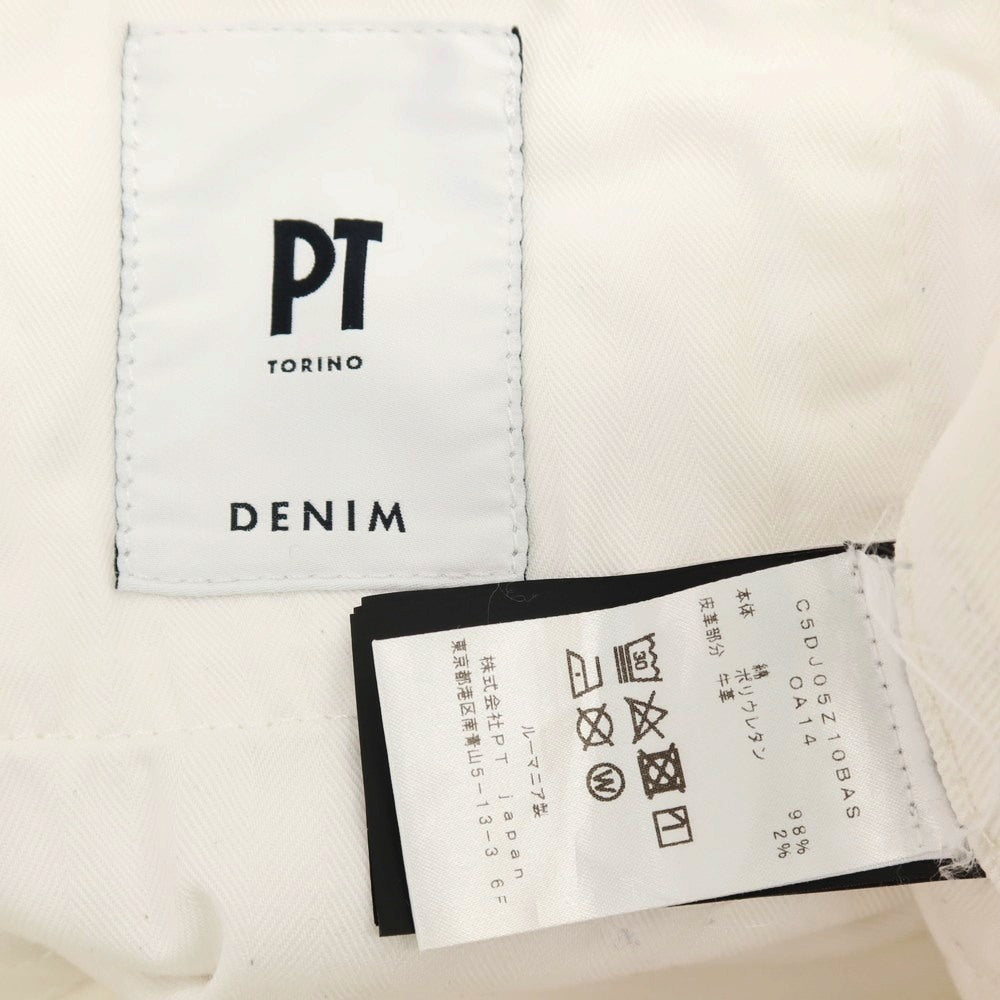 【中古】ピーティートリノ デニム PT TORINO DENIM SWING コットンポリウレタン デニムパンツ ホワイト【サイズ31】【 状態ランクB 】【 メンズ 】