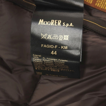 【中古】【未使用】ムーレー MOORER ポリエステル ダウンジャケット ネイビー【サイズ44】【 状態ランクS 】【 メンズ 】