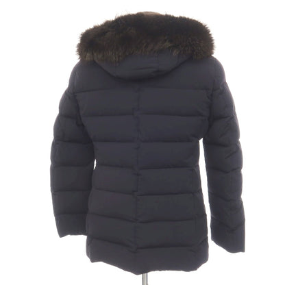 【中古】ムーレー MOORER ACQUA ナイロンポリウレタン ダウンジャケット ネイビー【サイズ42】【 状態ランクA 】【 メンズ 】